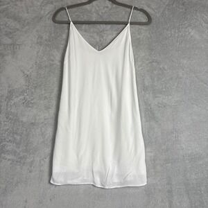 ✨ 2/$35 Wilfred Free Vivienne Cami Slip Mini Dress M White Vacation Resort